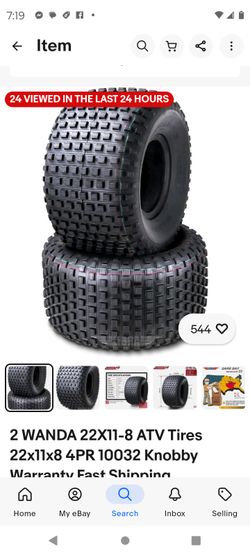 NEW WANDA TIRES FOR ATC QUAD ATV  PRICE IS EACH 22x11x8 NEW FIRM 