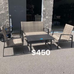 4 Piece Outdoor Patio Set