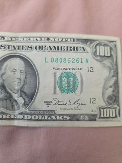 100 dollar bill 1981 in good condition