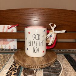 Rae Dunn God Bless The USA Mug