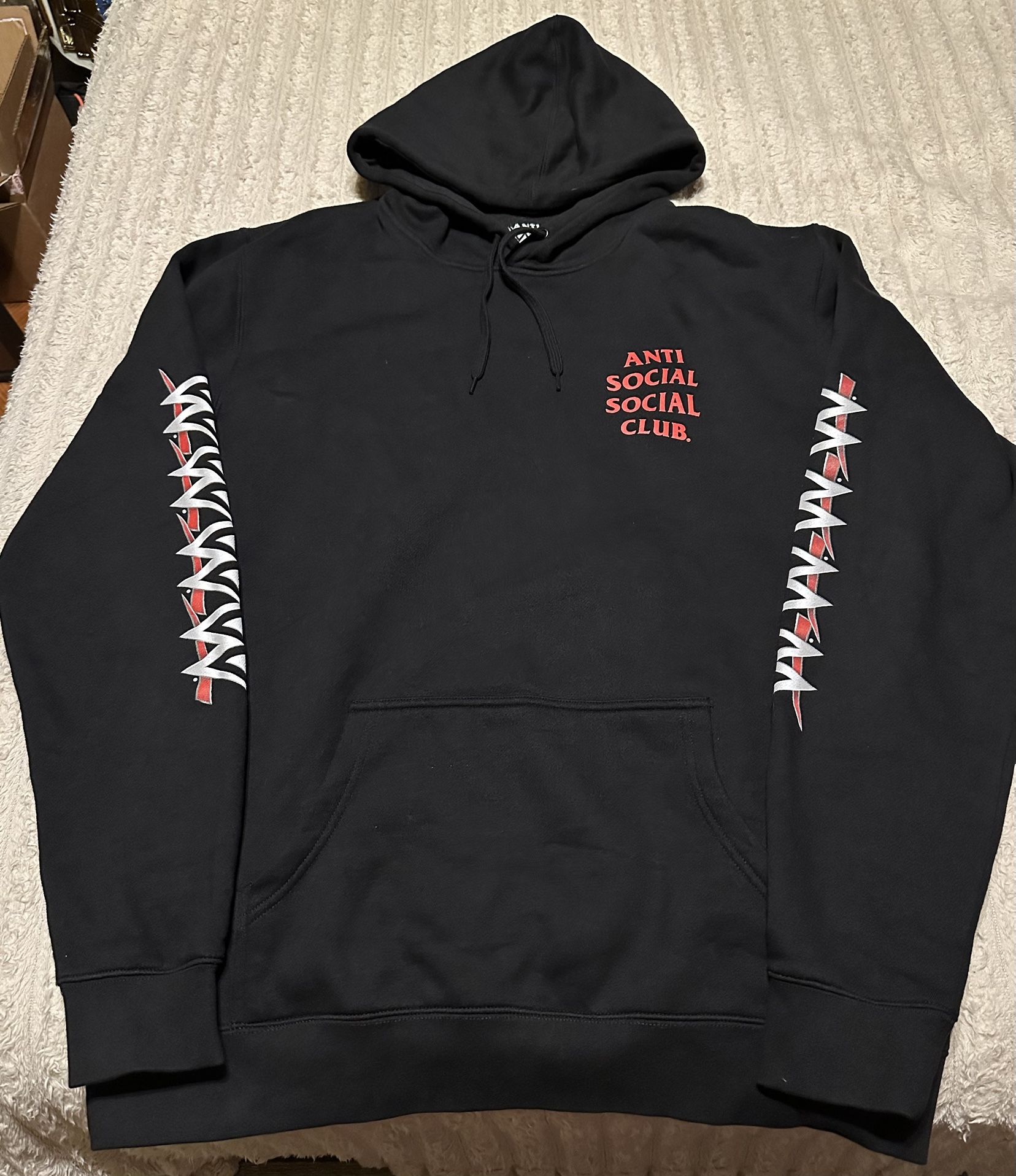 Anti social social club x wwe hoodie