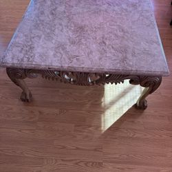 Mesa De Centro De Mármol 41 X 41