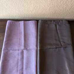 Amethyst & Gray Premium Chiffon Chair Sashes 22"x78"