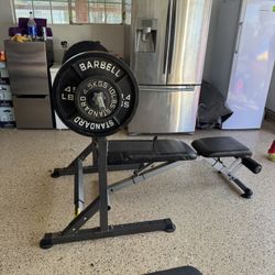 Bench press/squat Set up 220 OBO