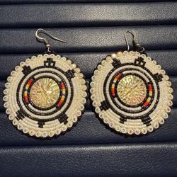 Beaded Native American Earrings Authentic