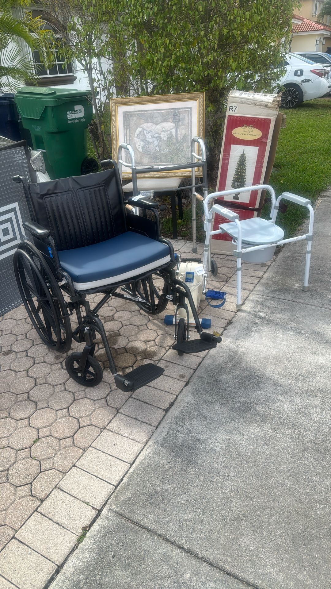 Wheelchair , Walker And Bedside Commode- Sold Individual