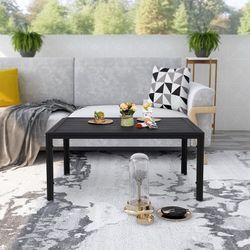 40*24*18inch Outdoor &indoor Rectangular Steel  patio Coffee Table