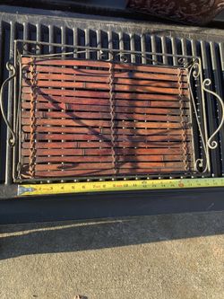 Bamboo & iron tray.