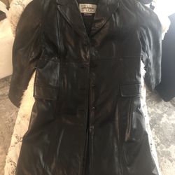 Wilson’s Leather Trench Coat Jacket 
