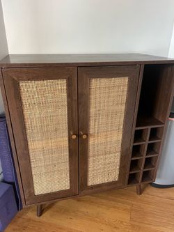 Mid Century Modern Style Bar Cabinet