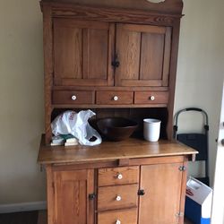 Antique Hoosier Hutch