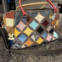 Large Unique Leather Bag