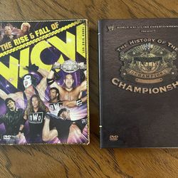 Wrestling DVD’s - The Rise and Fall of WCW & The History of the Championship (Important - See Description!!) 