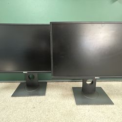 2 x Dell P2417H 23.8" LED Monitors