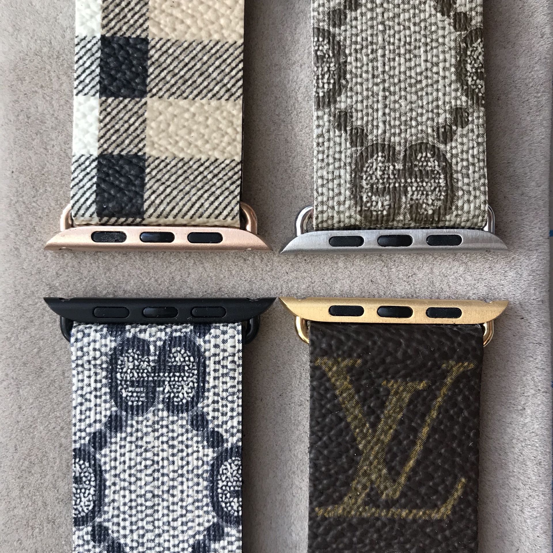 Authentic Louis Vuitton Gucci Burberry Canvas Apple Watch Band