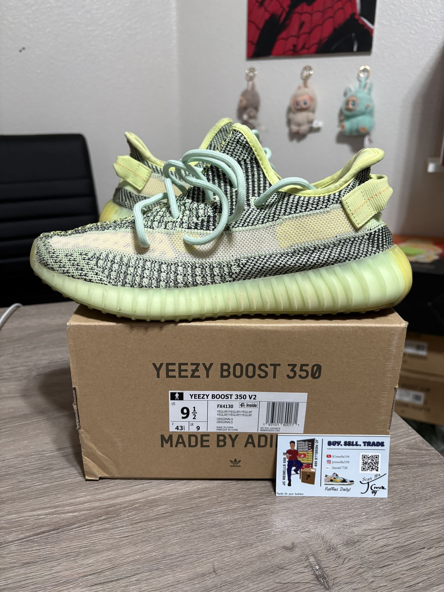 Size 9.5 - adidas Yeezy Boost 350 V2 Yeezreel Reflective