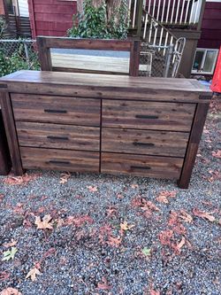 Large dresser with mirror