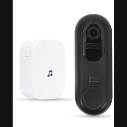 Video Doorbell Camera Wireless or Wired,1080P HD,Triple Motion Detection Enhanced (2.4/5 GHz) WiFi,Echo Cancellation,Supports TF Card 128G,Rechargeabl