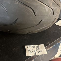 Motorcycle tire two 240 X40 x 18 Michelin scorcher Harley Davidson