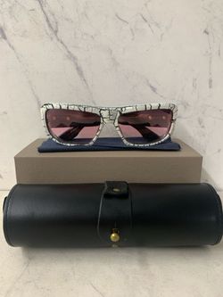 WDW x DITA Superflight Sunglasses  *Limited Edition* Crackle White (PO1018063) -Like New Condition