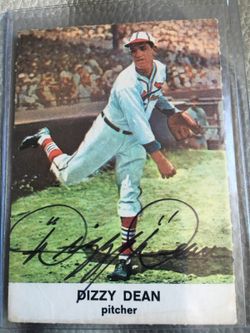 Dizzy Dean auto card
