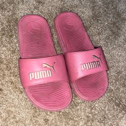 Pink Puma Slides 