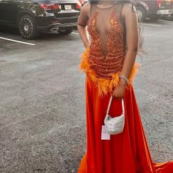 Orange Prom Dress