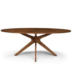 Article Conan 75" Oval Dining Table - Walnut