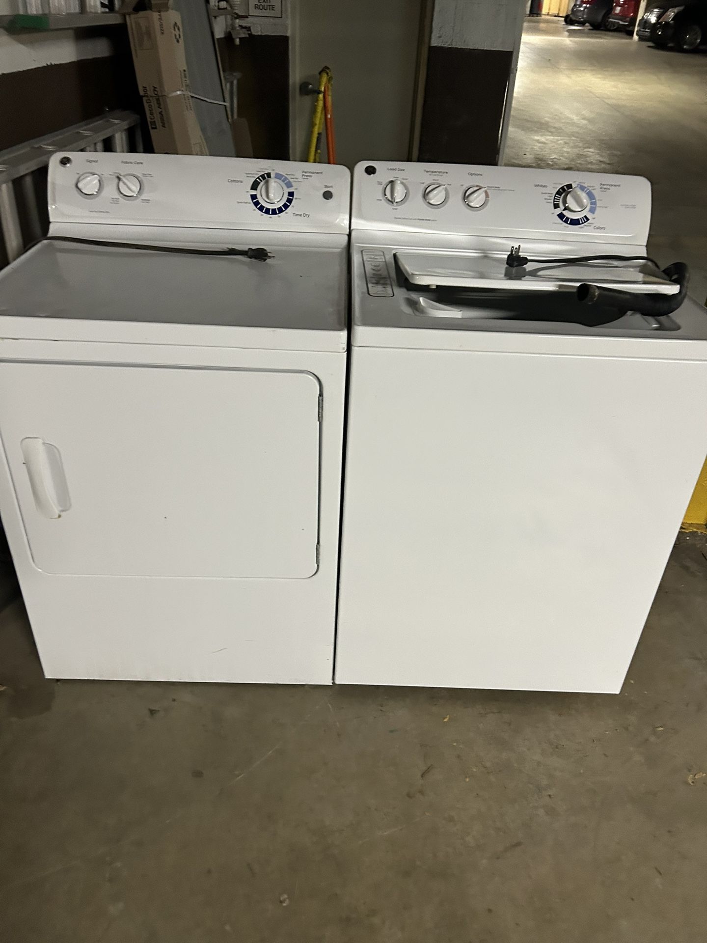 GE Washer, And gas dryer