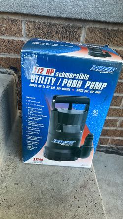 Barracuda 1/2 HP submersible utility/pond pump