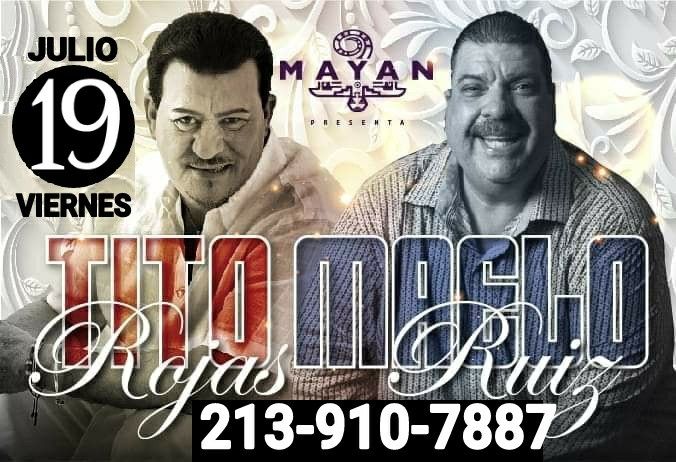Tito Rojas y Maelo Ruiz Live Este Viernes