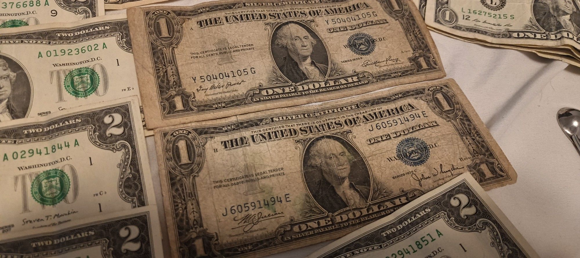 1935 C Dollar Bill Silver Certificate