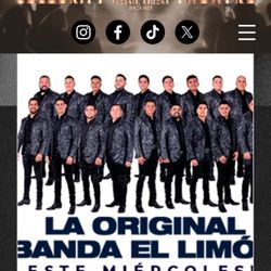 2 Tickets For Banda El Limon La Original