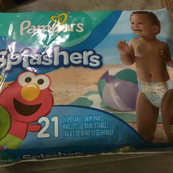 New Pampers Diapers Splashers Size 6 