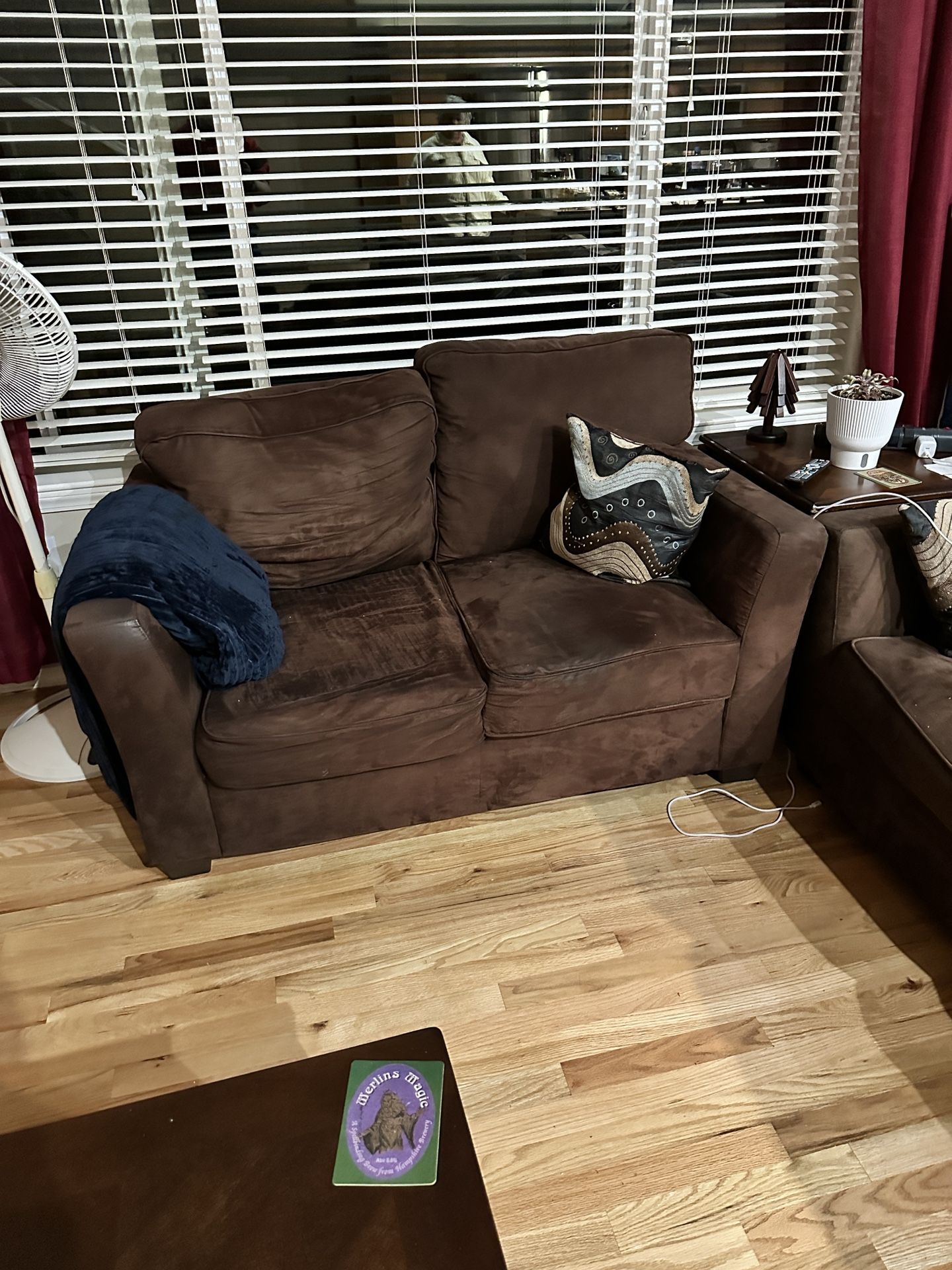 Loveseat, Couch & Table