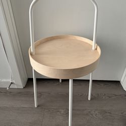 IKEA BURVIK White Side table 15”