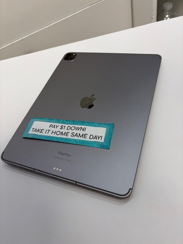 Apple IPad Pro 12.9 Inch 6th Generation Tablet - Pay $1 DOWN AVAILABLE - NO CREDIT NEEDED