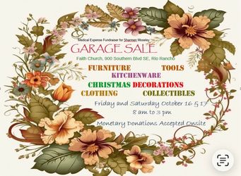 Huge Garage Sale Oct 16–17 | Furniture, Tools & More | Medical Fundraiser