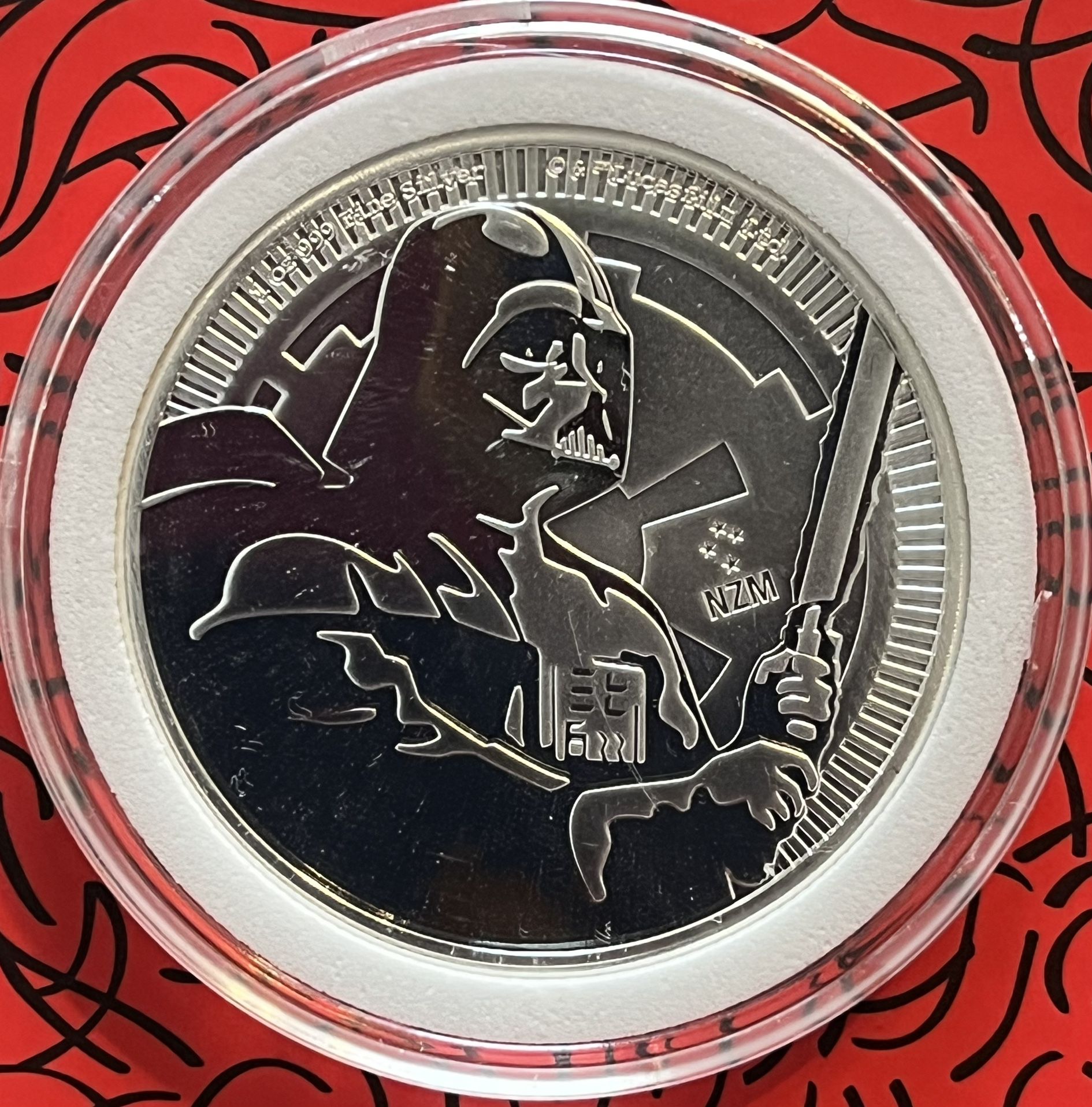 1 Oz Silver 2020 Darth Vader  Star Wars Limited Mintage Coin