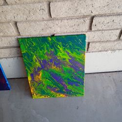 Canvas Under A Black Light Painting