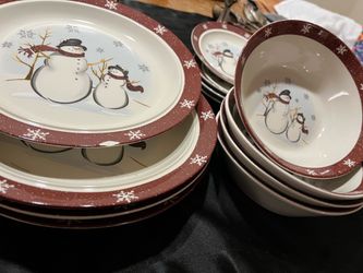 Christmas dish set