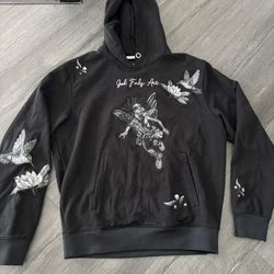 GFA God Family Art Manasseh Angel Baby Hoodie Men's L Embroidered Heavyweight