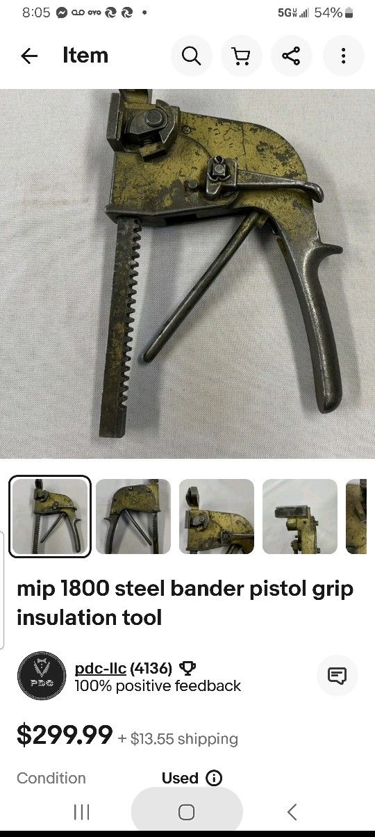 MIP Steel Banding Tool Pistol Grip