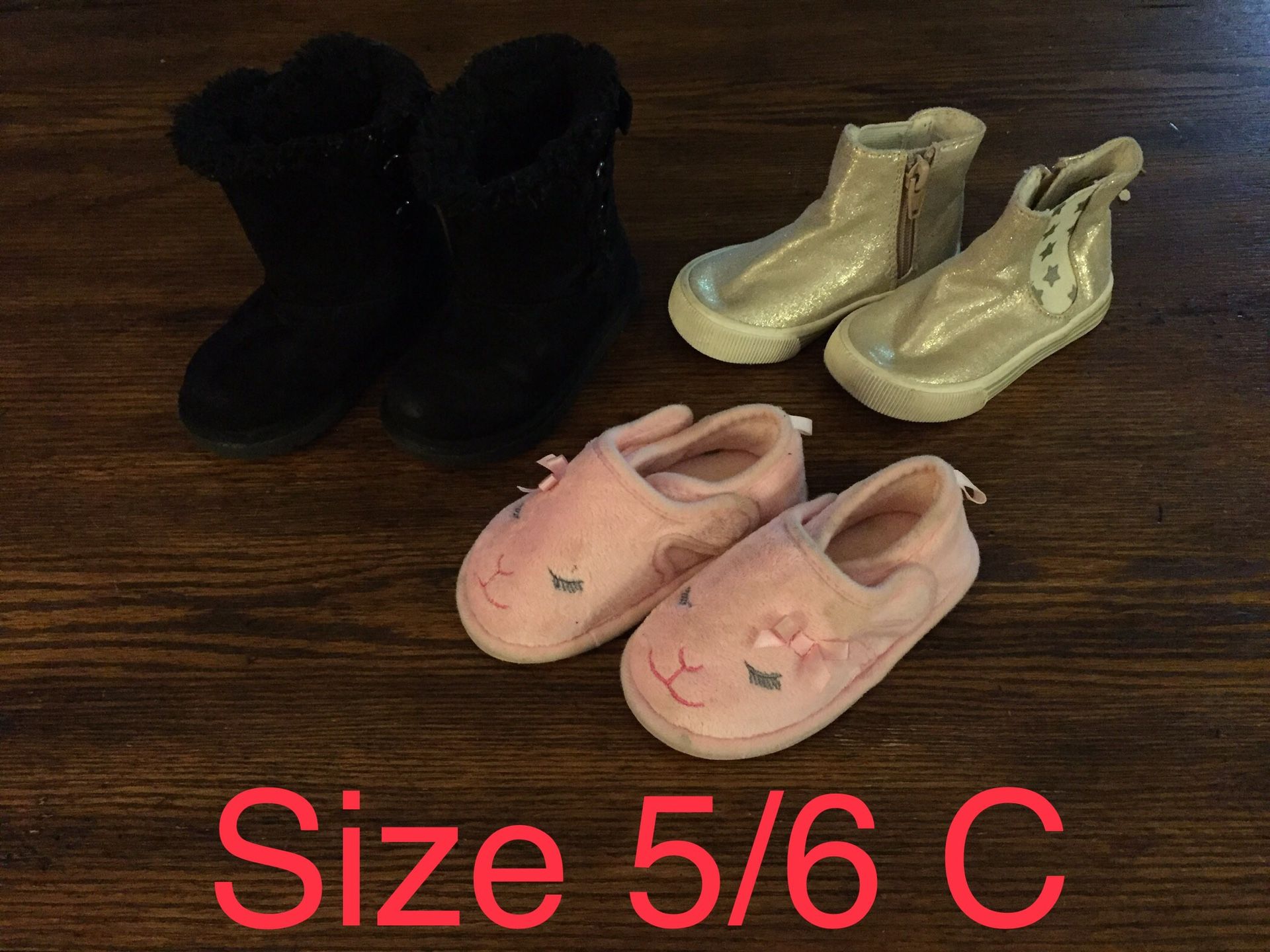Toddler size 5 6 boots shoes lot