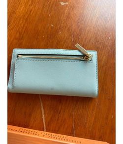Kate Spade New York Saffiano Leather Bifold Wallet - Light Blue