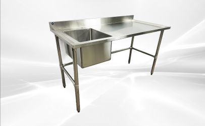 NSF SS Work Table Commercial Kitchen Sink HN-C1T162012-40R