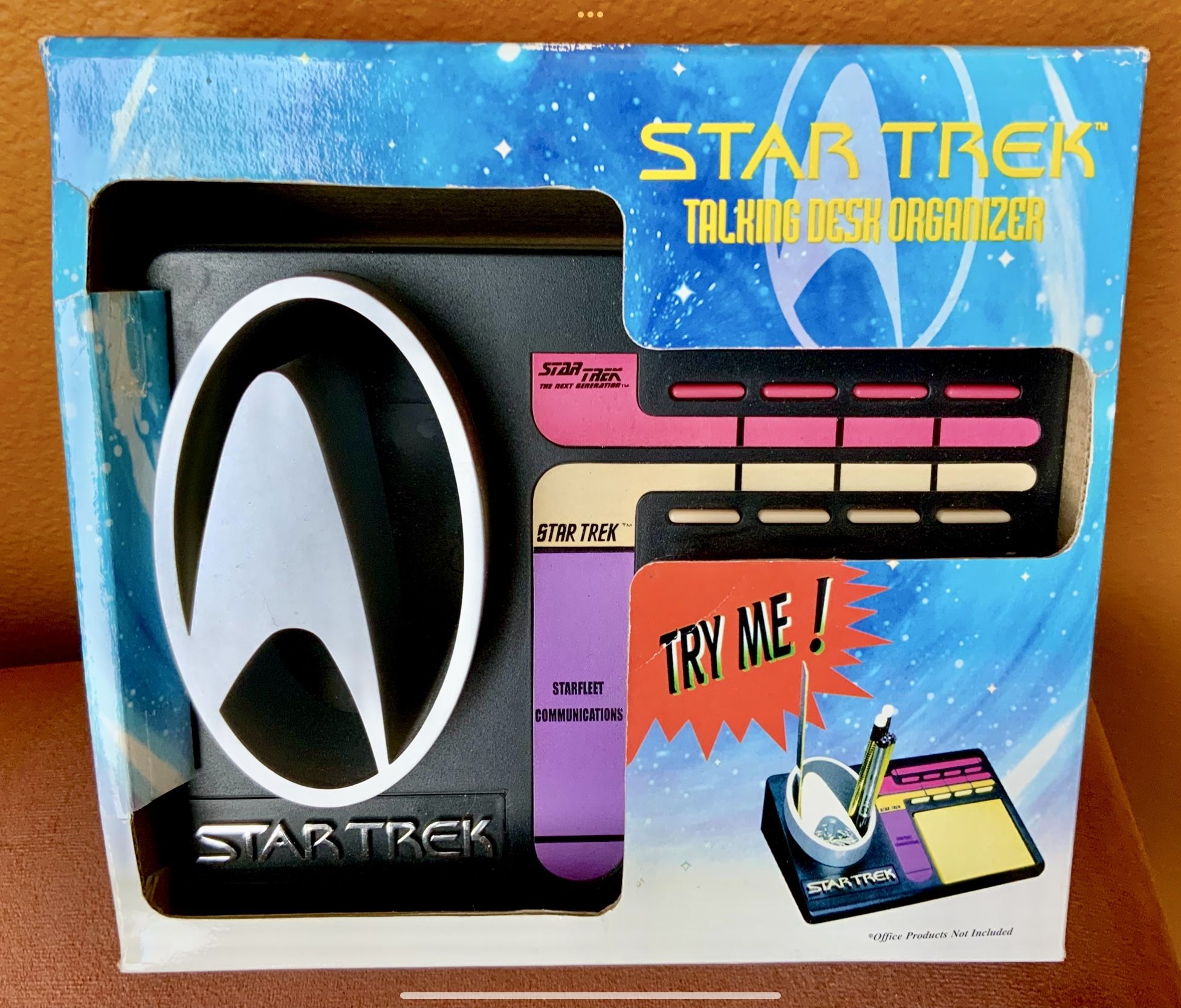 STAR TREK TALKING DESK ORGANIZER, GREAT GIFT