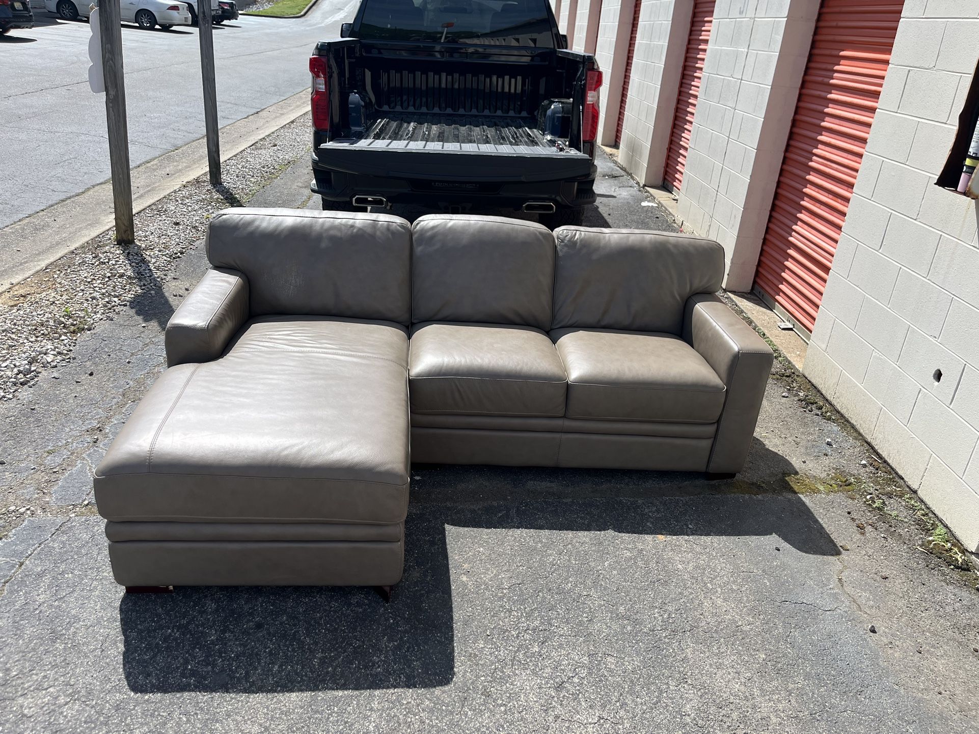 Beautiful Faux Leather Sectional!