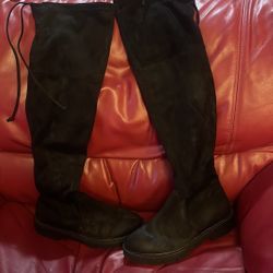 A New Day Black Over The Knee Boots 