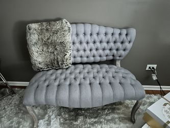 Gray bench